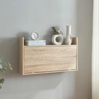 Escritorio Flotante y Plegable Rogger color Haya TU MESITA