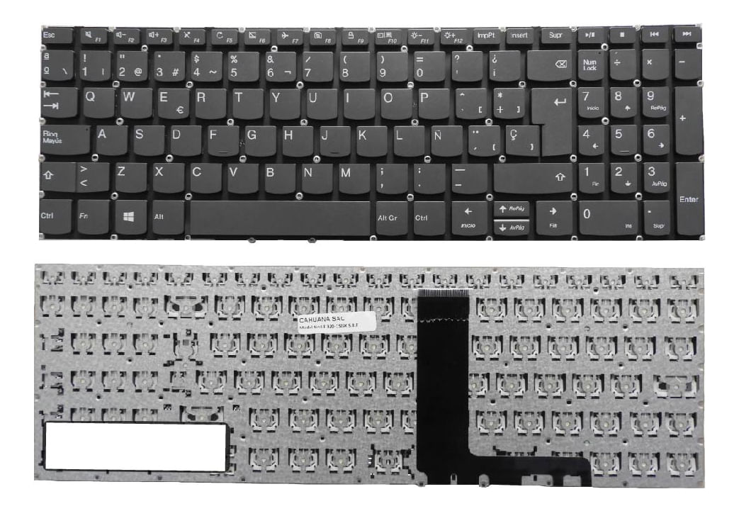 Teclado Genérico Compatible Lenovo 320-15isk V330-15ikb sin Botón Encendio