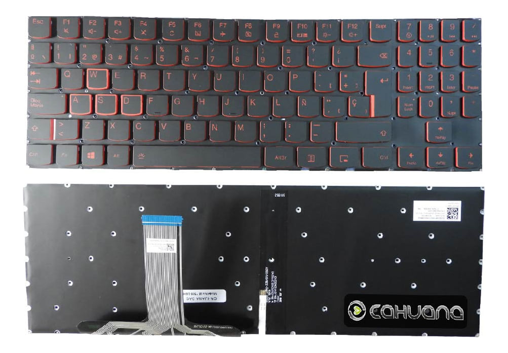 Teclado Genérico Compatible Lenovo Y520-15ikb Y720-15ikb Y530-15ich Retroiluminado