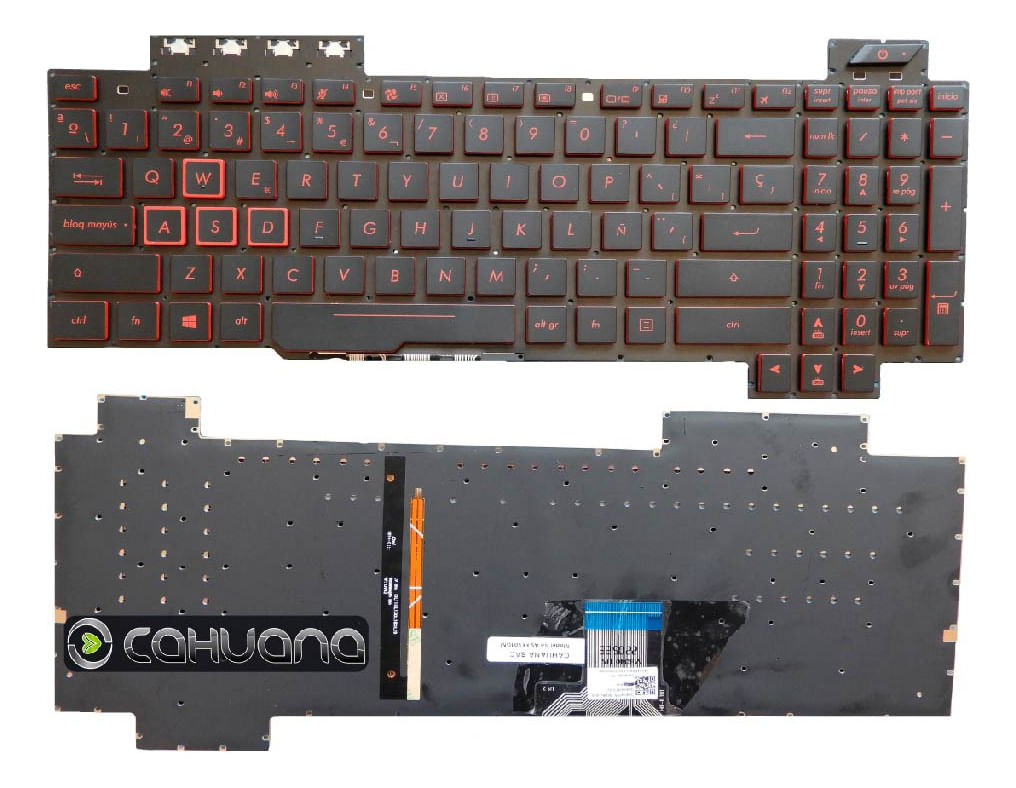 Teclado Genérico Compatible Asus Fx504 Fx504gd Fx505 Fx505gm Retroiluminado
