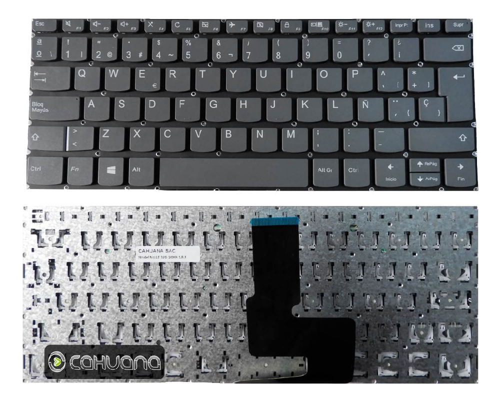 Teclado Genérico Compatible Lenovo 320-14isk 320-14ikb 320-14ast sin Botón Encendio
