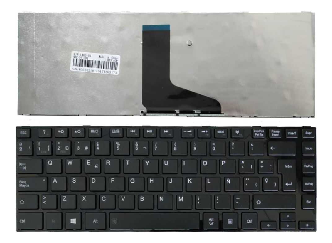 Teclado Genérico Compatible Toshiba S40-A C45-A L40-A M40-A Pernos Diferentes
