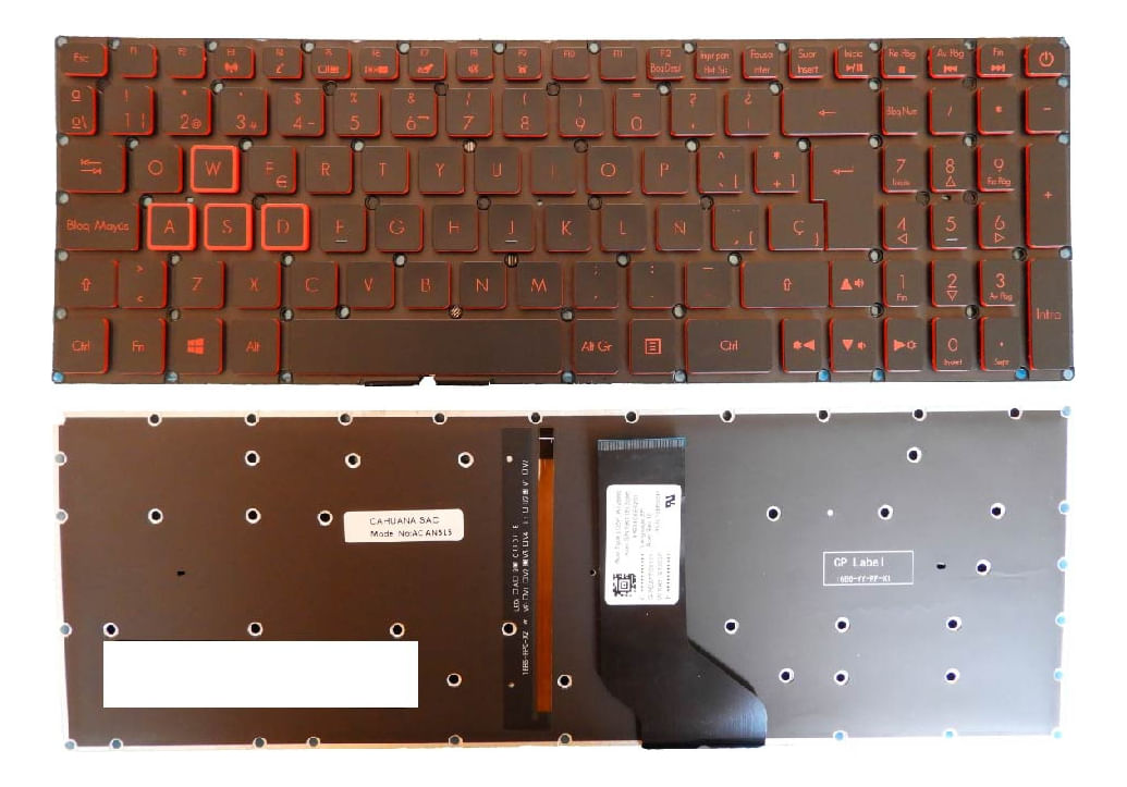 Teclado Genérico Compatible Acer An515-51 An515-52 Retroiluminado