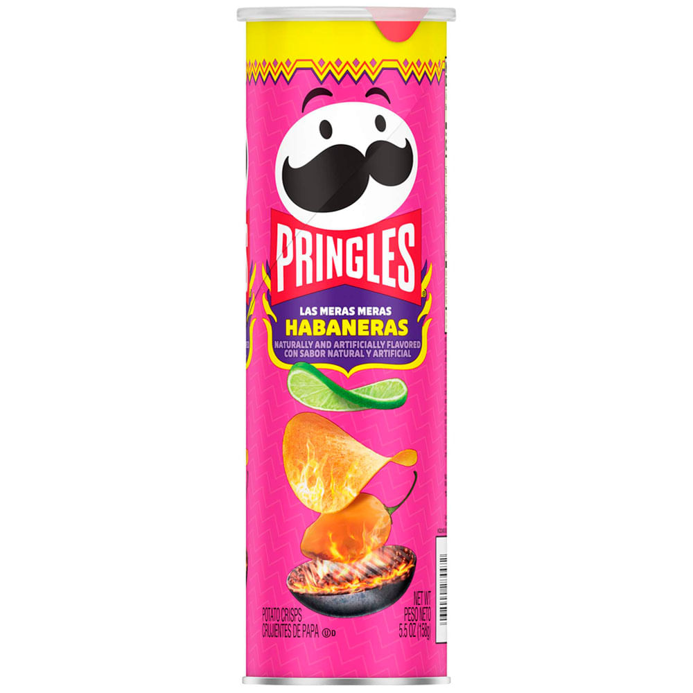 Papas PRINGLES Habaneras Lata 158g