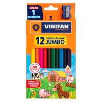 Lápices VINIFAN Color Jumbo Largo Caja 12un
