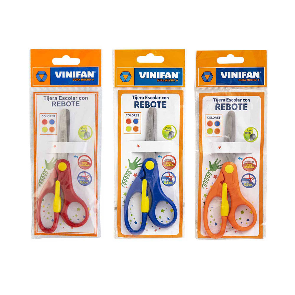 Tijera Escolar VINIFAN con Rebote