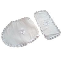 Set de Baño Funda de Tapa en Blanco