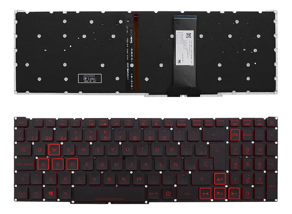 Teclado Genérico Compatible Acer An515-54 An715-51 Retroiluminado