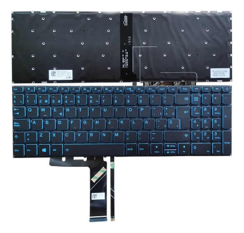 Teclado Genérico Compatible Lenovo L340-15 L340-17 Retroiluminado Color Azul