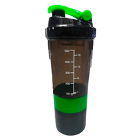 Shaker 3 cuerpos Negro/Verde