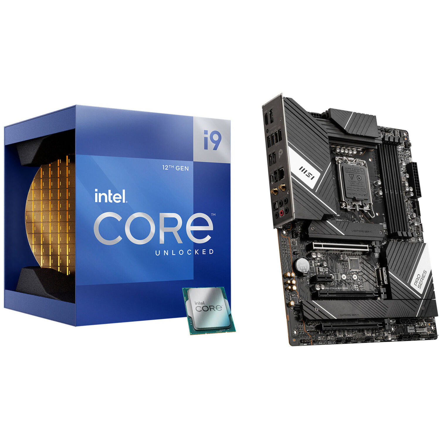 Bundle Procesador Intel Core I9 12900K 3.2 Ghz 16 Core Lga 1700 Y Placa Madre Msi Pro Z790 a Wifi At