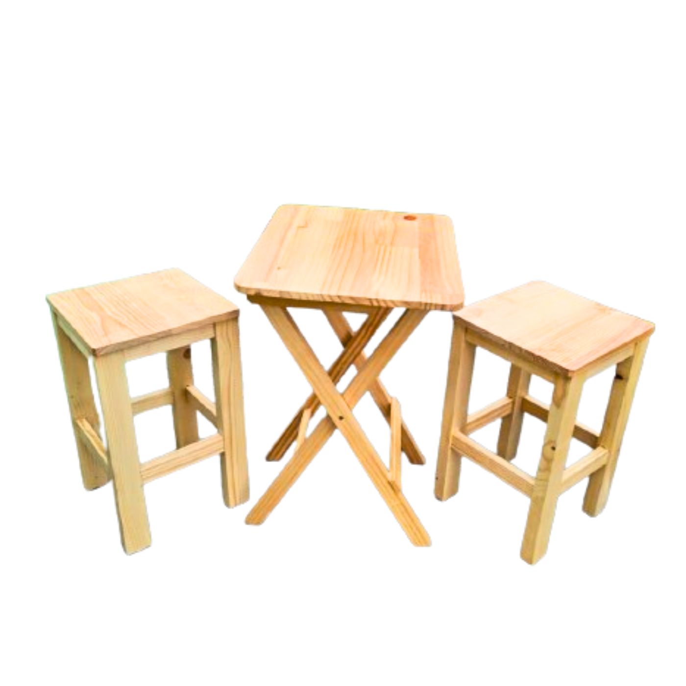 Mesa Plegable Don Bosco con 2 Banquitos Playa Campo