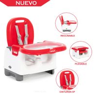 Silla De Comer Portátil para bebé Infanti Mila Rojo