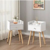 Velador Thalia Moderno set x2 Nacion Muebles