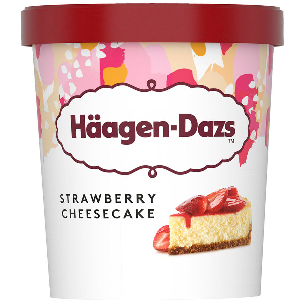 Helado HÄAGEN-DAZS de Cheesecake de Fresa Pote 473ml