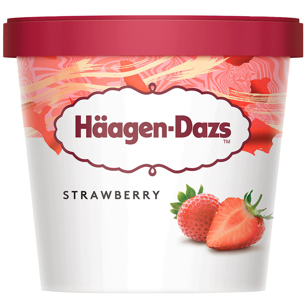 Helado HÄAGEN DAZS Fresa Pote 100ml