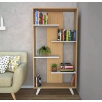 Librero Multiusos Lisett color Duna/Blanco TU MESITA