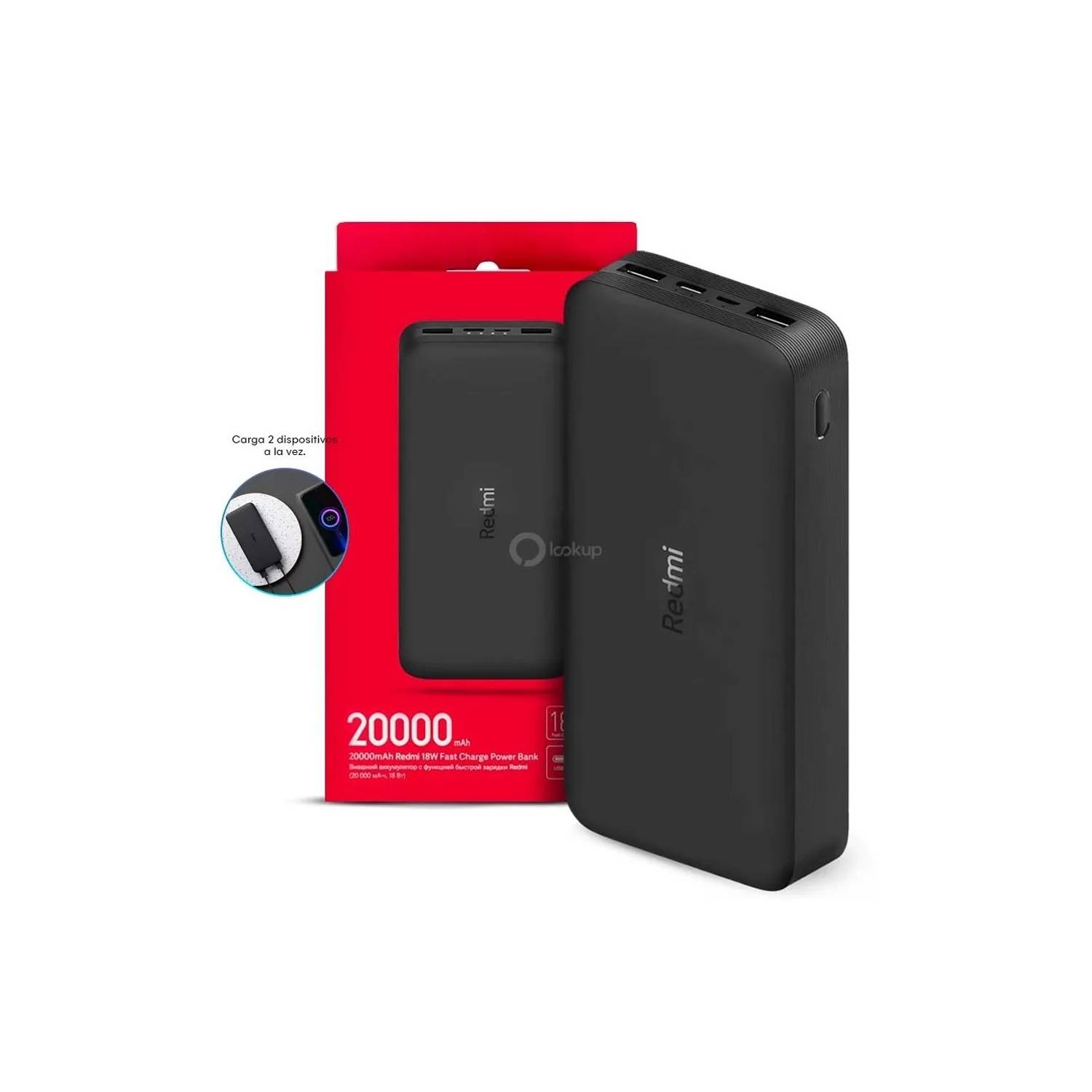 PowerBank Xiaomi Redmi 20000mAh Carga Rapida 3.0