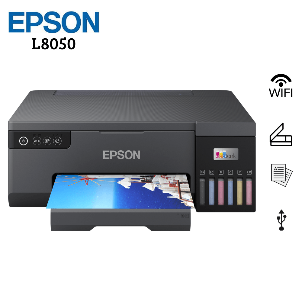 Impresora Epson L8050 EcoTank Fotográfica Inalámbrica PVCCD