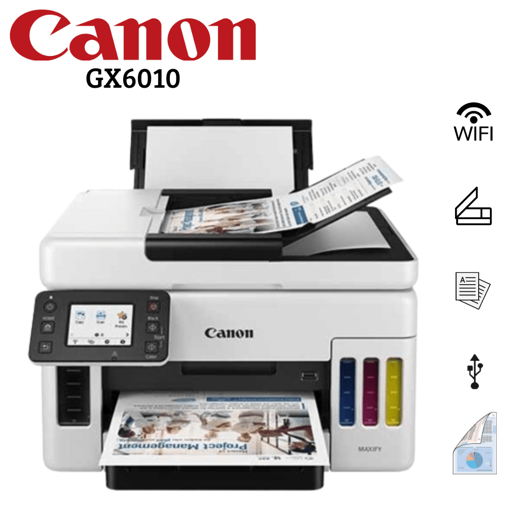Impresora Multifuncional Canon Maxify Gx6010 Wifi Adf Duplex