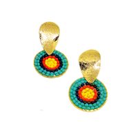 Aretes de Tejido Tropical 3 Marialu Creaciones