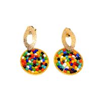 Aretes de Tejido Tutti Multicolor 2 Marialu Creaciones