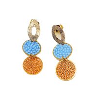 Aretes de Doble Tejido 2 Marialu Creaciones