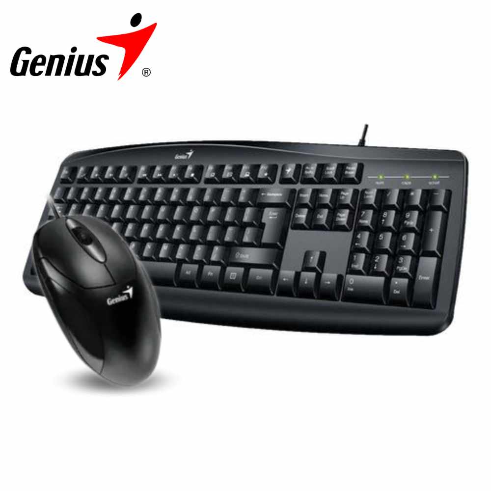 Combo Teclado y Mouse Genius Smart KM 200 Conector Cable USB