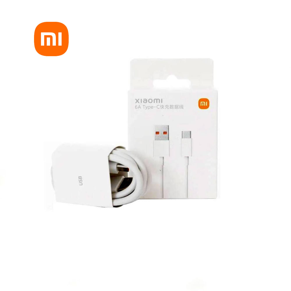 Cable Xiaomi USB A Tipo C 6A 1m Carga Rapida - Original