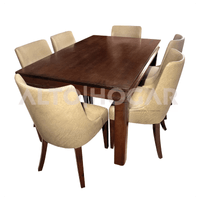 Juego de Comedor Alto Hogar 6 Sillas Venice Beige