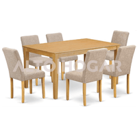 Juego de Comedor Alto Hogar 6 Sillas Liam Beige