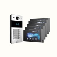 Kit Videoportero Smart Akuvox R20bx5 Full HD + 5 Pantallas Táctiles 7 Pulgadas