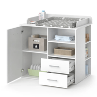 Comoda Cambiador de Bebe Blanco Tadeo MUEBLES BONNO