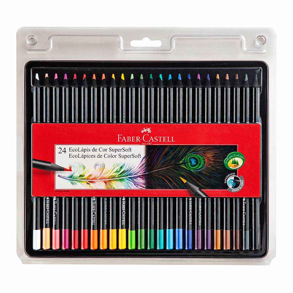 Colores FABER-CASTELL SuperSoft Blíster 24un
