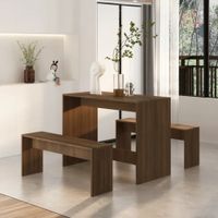 Juego de Comedor Moderno Otani Marron R&R MUEBLES