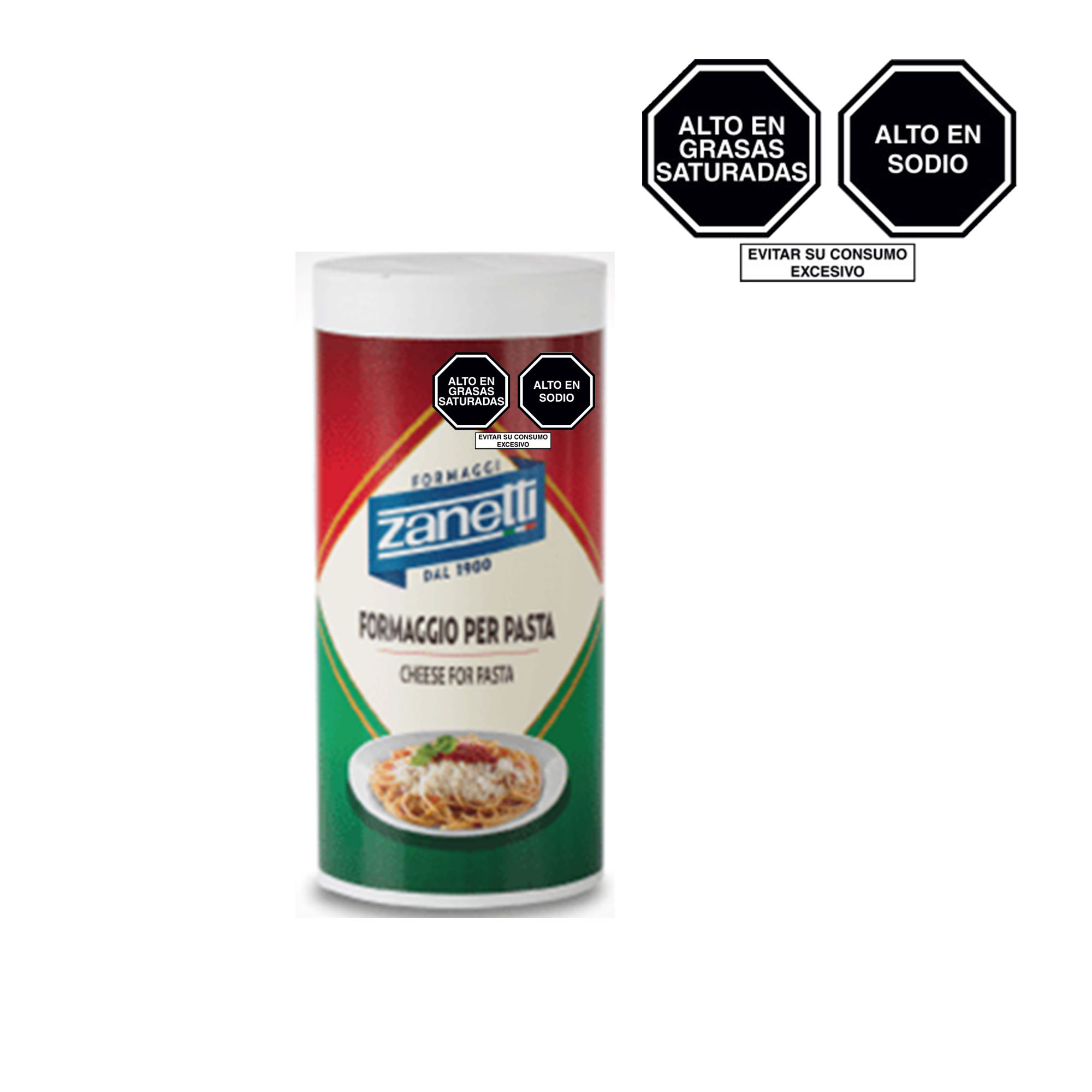 Queso Parmesano Rallado ZANETTI Paquete 80g