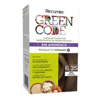 Tinte para Cabello GREEN CODE 6.35 Rubio Oscuro Chocolate Caja 1un