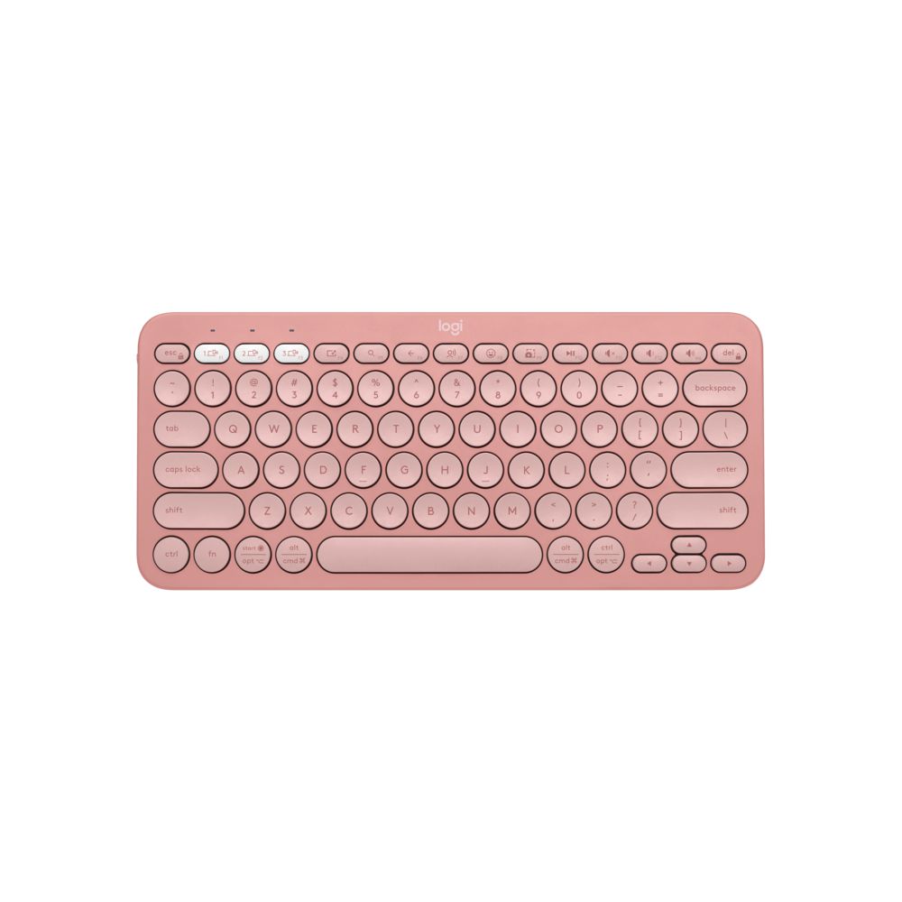 Teclado Bluetooth Logitech Pebble 2 K380s Rosado