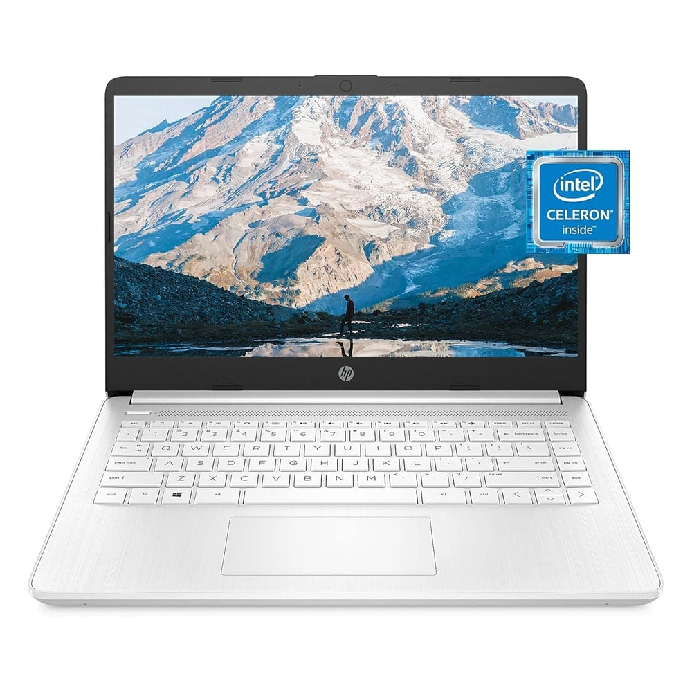 Laptop HP 14 Intel Celeron N4020 4Gb RAM 64Gb eMMC Pantalla HD 14"" - Blanco