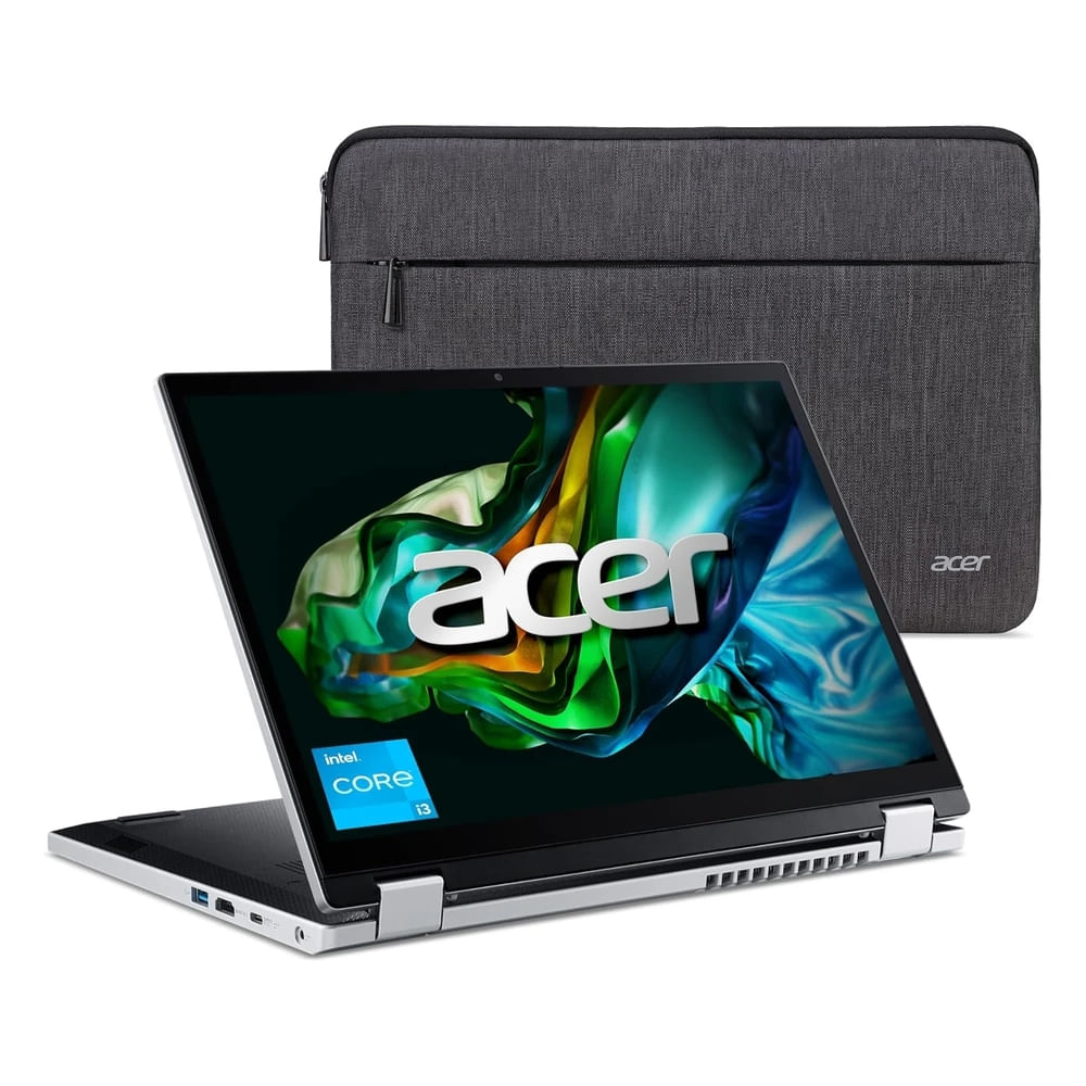 Laptop Acer Aspire 3 Spin 14 Táctil IPS 14"" Intel Core I3 N305 Intel UHD 8gb Lpddr5 SSD 128gb