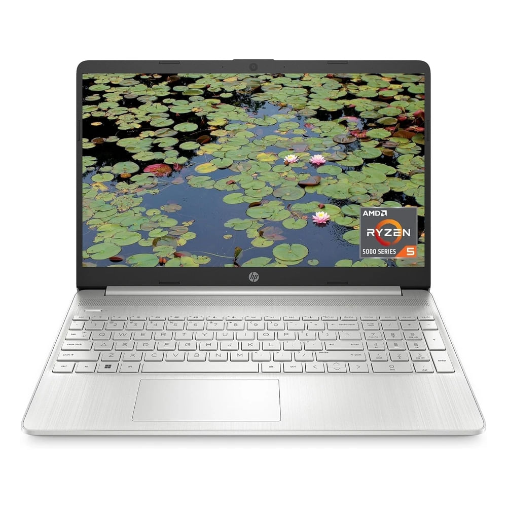 Laptop HP Portátil 15.6"" Pantalla HD Amd Ryzen 5 5500u 8Gb RAM SSD 256Gb Amd Radeon   - Plata