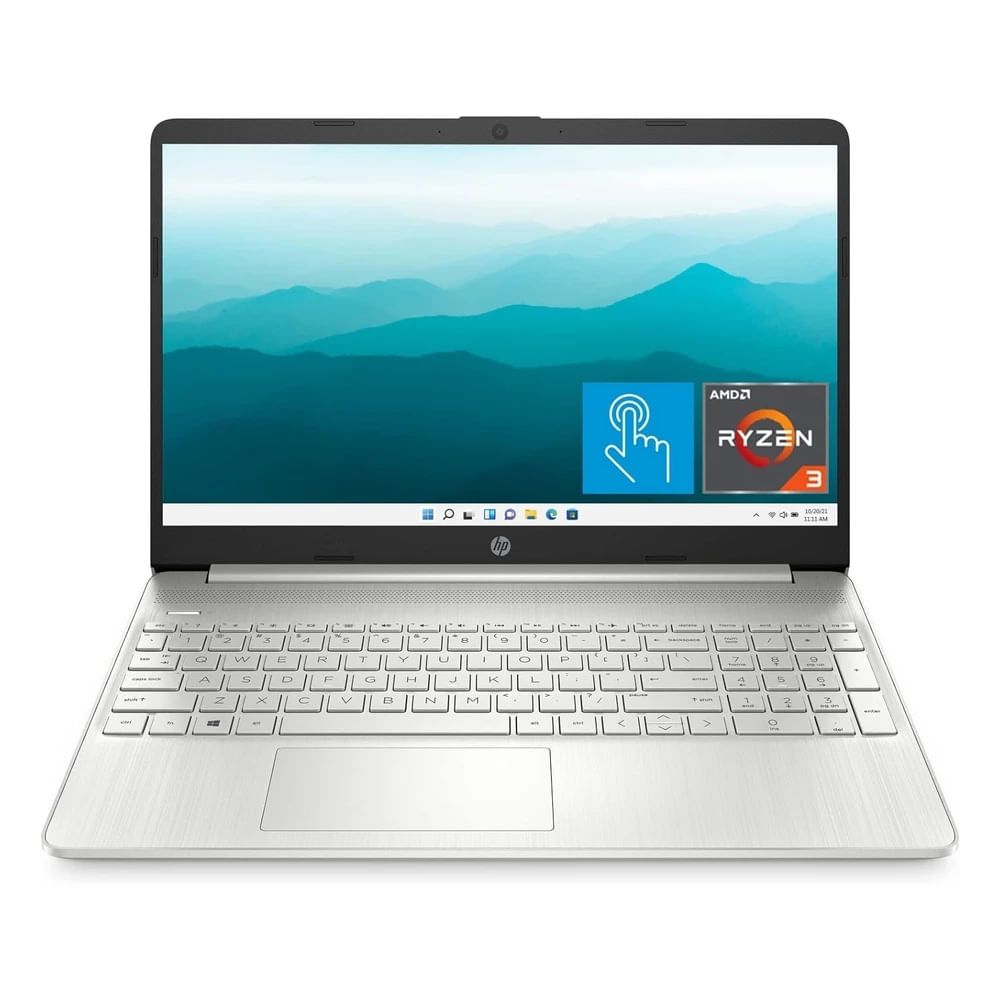 Laptop HP 15 Amd Ryzen 3-5300u 8Gb RAM SSD 256Gb HD 15.6"" 720p Plata Natural