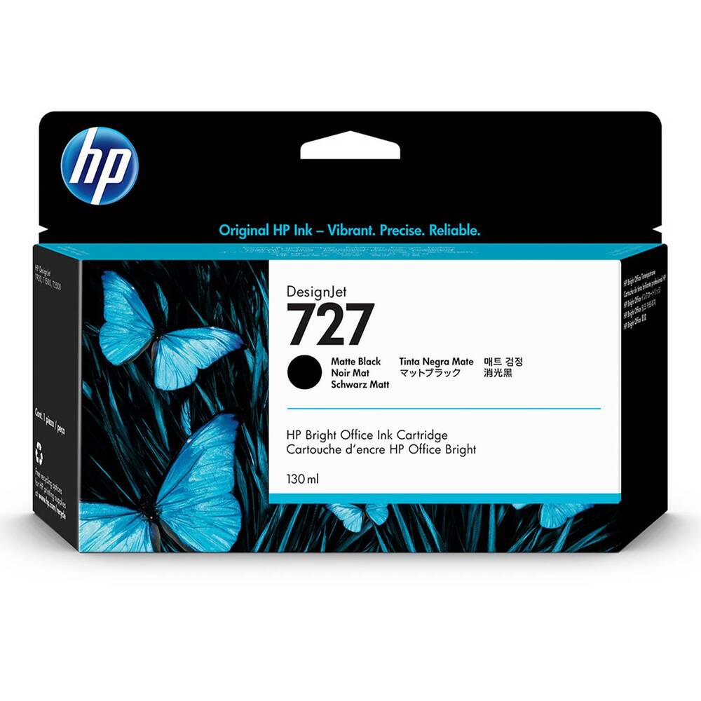 Cartucho deTinta HP 727A Negro B3P22A Original 130ml