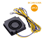 2 piezas ventilador de refrigeración sin escobillas 40 Tomtop OS3980-2 3D 24V 0.07A Ender-3 2 Black