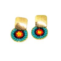 Aretes de Tejido Tropical Marialu Creaciones