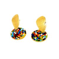 Aretes de Tejido Tutti Multicolor 3 Marialu Creaciones