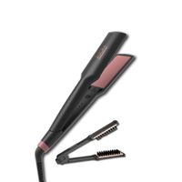 Plancha Titanium Keratin 1.5"" + Cepillo Plancha Rucha