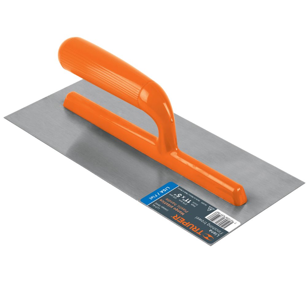 Plancha de empastar 11Pulg. 6 remaches mango plástico Truper