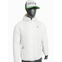 Casaca Para Hombre Masserano Peluche Acolchado Color Blanco