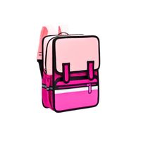 Mochila Impermeable Anime 3D Rosa